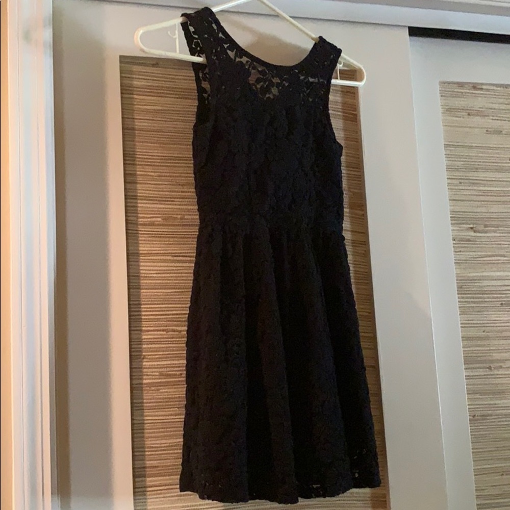 Girls black Lace Abercrombie dress